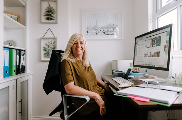 female entrepreneur in office